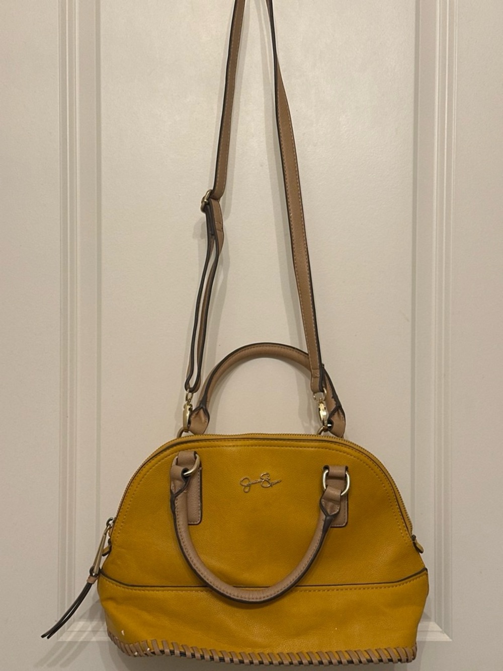 Mustard Yellow Dome Satchel Handbag